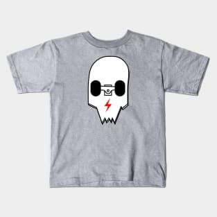 Broken Skateboard Skull V2 Kids T-Shirt